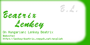 beatrix lenkey business card